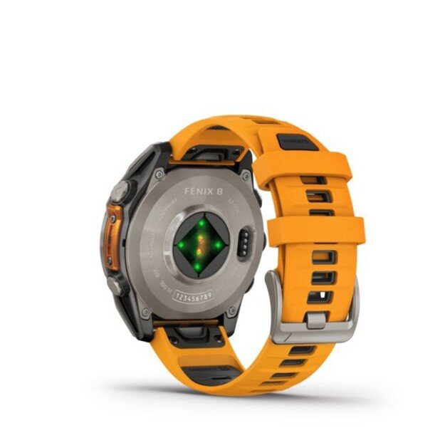 Garmin fenix 8 3.56 cm (1.4 ) AMOLED 47 mm Digital 454 x 454 pixels Touchscreen Graphite Wi-Fi GPS (satellite)