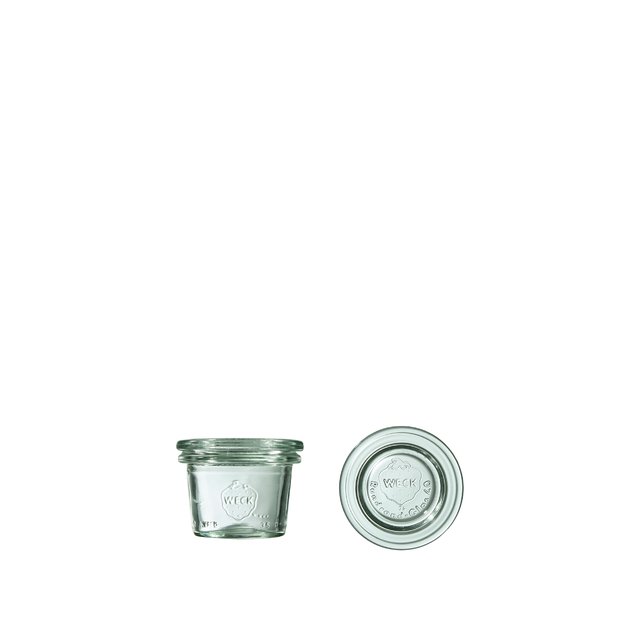 Jar, 35 ml, with lid, Mini-Sturz, 12 pcs