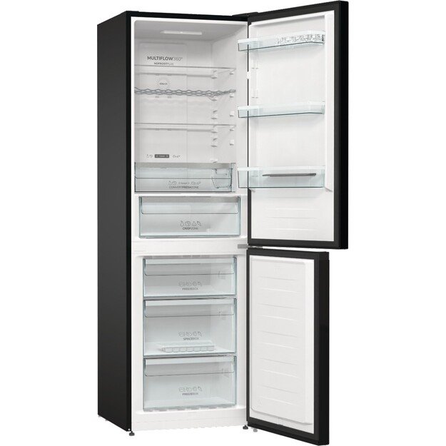 Gorenje NRK6192ABK4 fridge-freezer Freestanding 302 L E Black