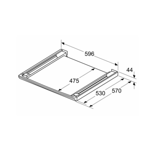Bosch | Stacking kit with pull-out shelf | WTZ27500