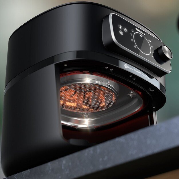 Philips XXL Airfryer | HD9876/90 Ovi | Power 2200 W | Capacity 8.3 L | Black
