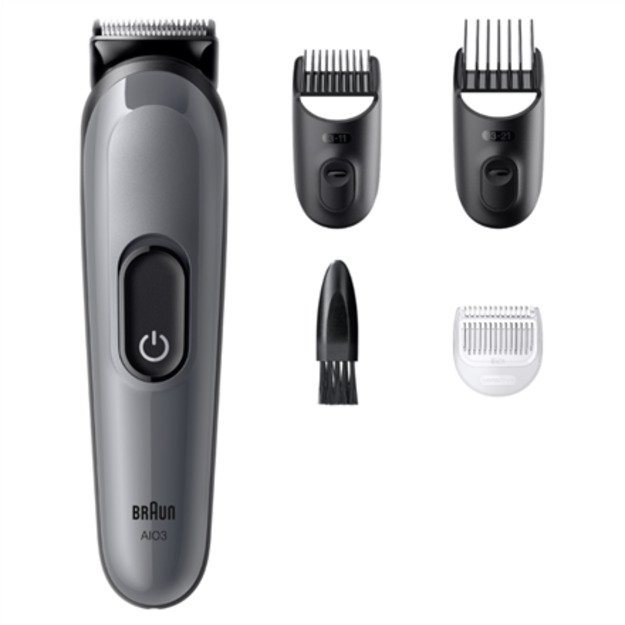 Braun 4-in-1 Grooming Kit | All-in-One Series 3 AIO3500 | Cordless | Number of length steps 14 | Black 4