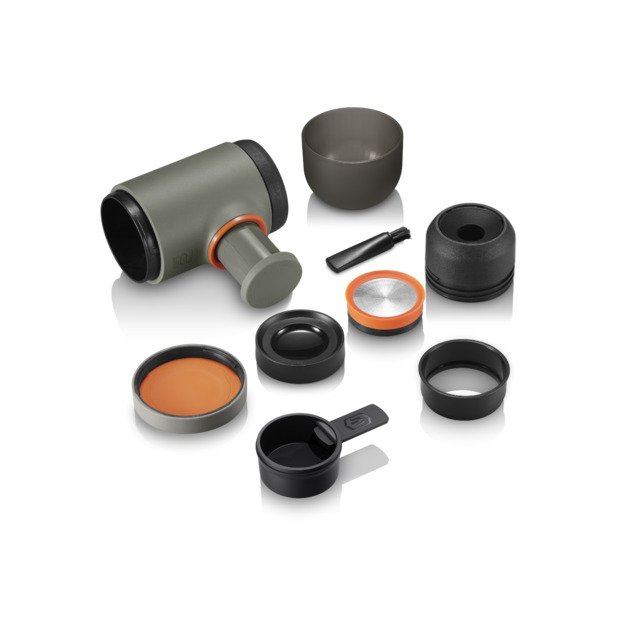 WACACO MINIPRESSO GRAY OLIVE ne&scaron;iojamas espresso aparatas maltai kavai GR2, pilka alyvuogių