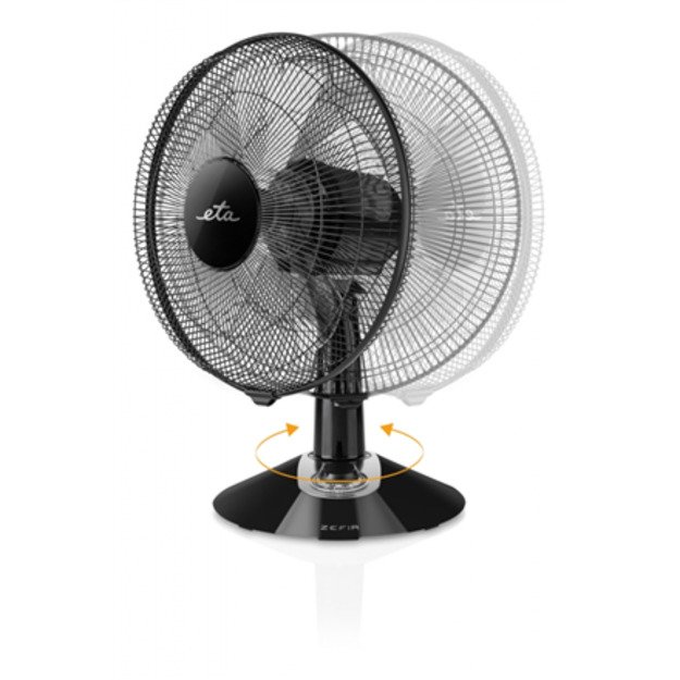 ETA | Zefir ETA160790010 | Table Fan | 45 W | Diameter 30 cm | Number of speeds 3 | Oscillation | Black