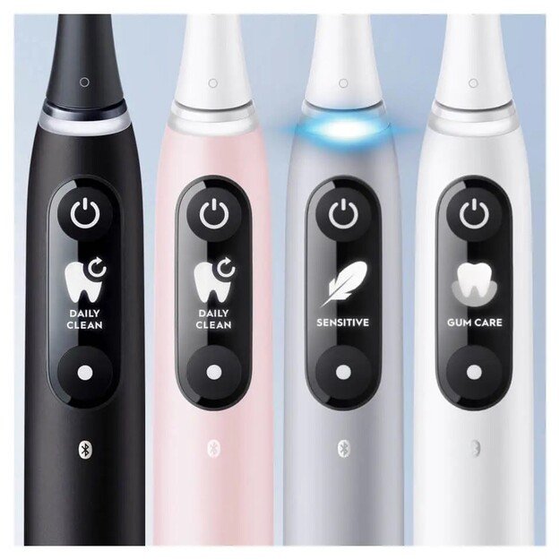 Oral-B iO Series 6 - Adult - Rotating Toothbrush - Daily Care - Gum Care - Intensive - Sensitive - Black - 2 min - Black