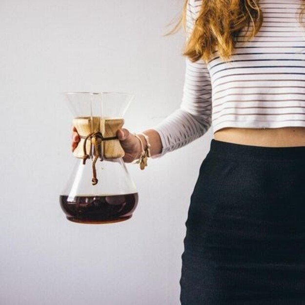 Klasikinis kavos aparatas + 3 &bdquo;Chemex&ldquo; puodeliai