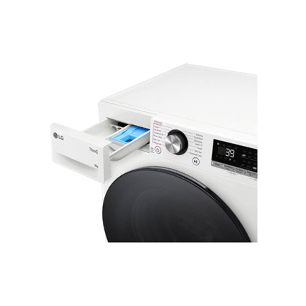 LG | Washing machine | F2WR709S2W | Energy efficiency class A-10% | Front loading | Washing capacity 9 kg | 1200 RPM | Depth 6