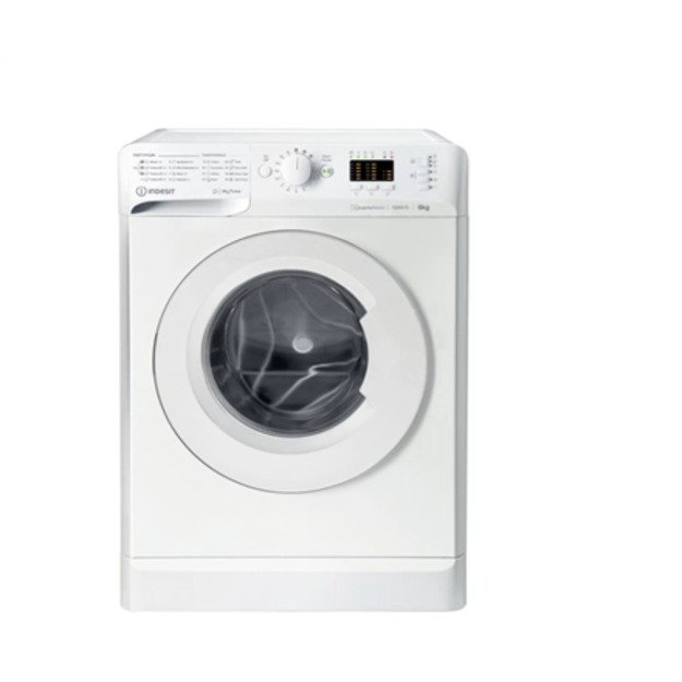 INDESIT | Washing Machine | MTWSA 61294 W EE | Energy efficiency class C | Front loading | Washing capacity 6 kg | 1200 RPM | De 4