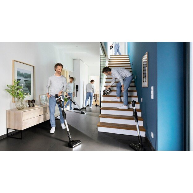 Bosch BSS711W stick vacuum/electric broom Battery Dry Bagless 0.3 L Black, Silver, White 12