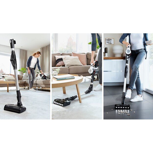Bosch BSS711W stick vacuum/electric broom Battery Dry Bagless 0.3 L Black, Silver, White 15