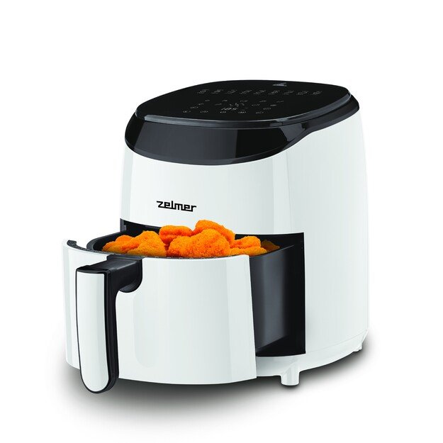 Zelmer ZAF3551W fryer Single 3.5 L Stand-alone 1200 W Low fat fryer Black, White 5