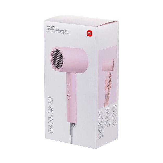 Xiaomi | Compact Hair Dryer | H101 EU | 1600 W | Number of temperature settings 2 | Pink