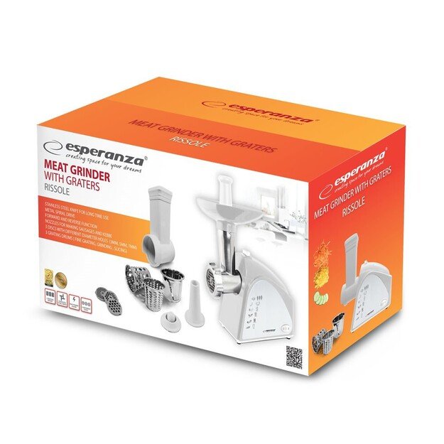 ESPERANZA EKM034 Meat grinder Grey 2200W 2