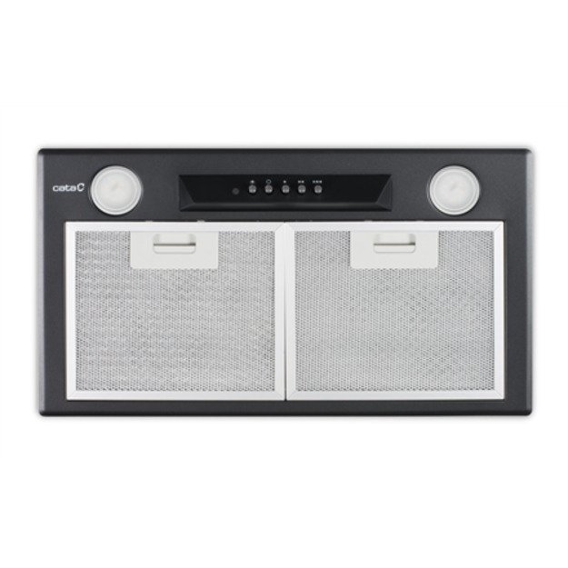 CATA 02030408 cooker hood Wall-mounted Black, Stainless steel 645 m³/h 1