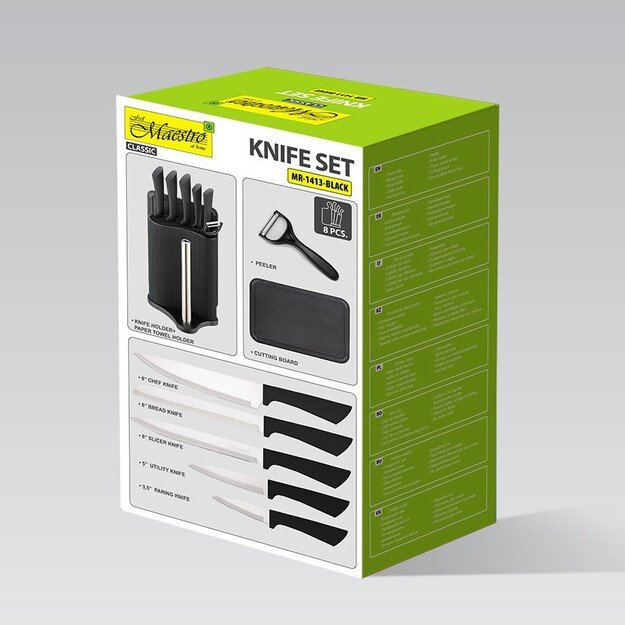 Kitchen cutting set MAESTRO MR-1413 Knife set (MR-1413-BLACK) Black 1