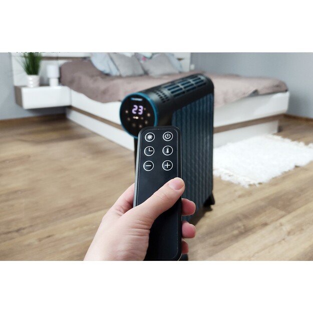 Blaupunkt HOR811 electric space heater Indoor Black, Blue 2500 W Oil electric space heater 1