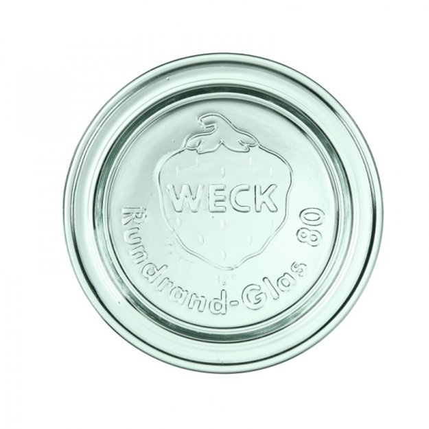 Glass, lid, 8 cm, Weck, 6 pcs
