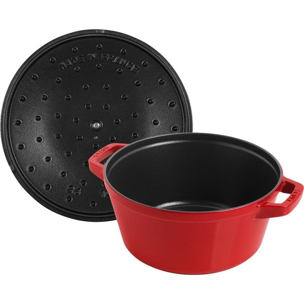 Staub La Cocotte Round Cast iron Casserole baking dish -- SET OF 3 PIECES