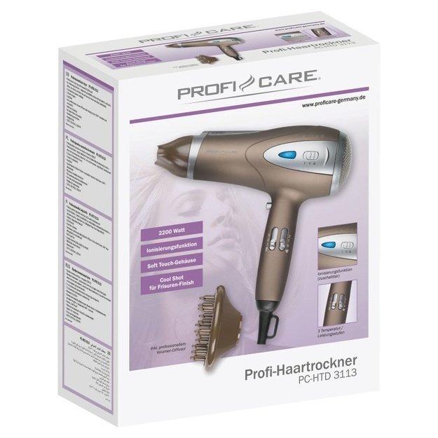 PROFICARE PC-HTD 3113 Hair Dryer bronze