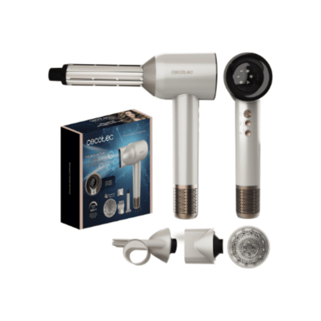 Cecotec Hair dryer | DryGlam Waves Champagne | 1600 W | Number of temperature settings 3 | Ionic function | Champagne | Diffuser