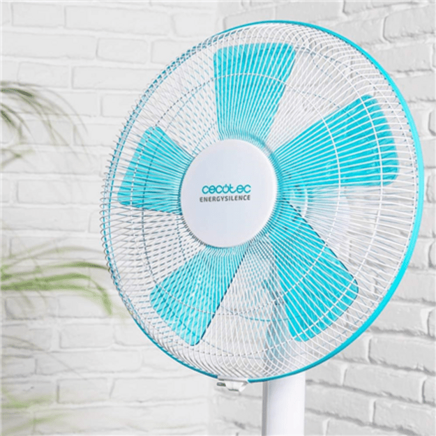 Cecotec EnergySilence 500 | Pedestal Fan | Stand Fan | 40 W | Diameter 40 cm | Number of speeds 3 | Oscillation | White