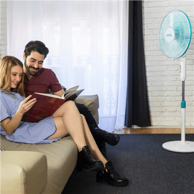 Cecotec EnergySilence 500 | Pedestal Fan | Stand Fan | 40 W | Diameter 40 cm | Number of speeds 3 | Oscillation | White