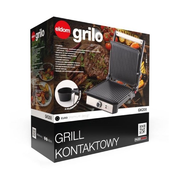 ELDOM GK200 GRILO contact grill