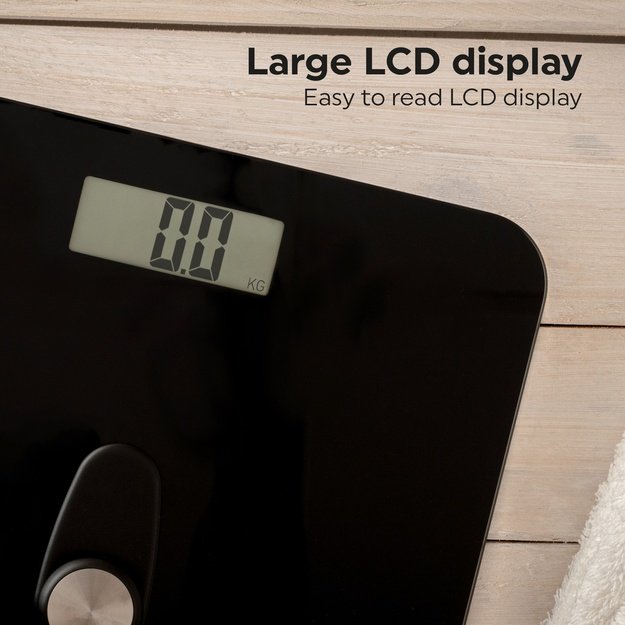 Salter 9224 BK3R Eco Power Digital Bathroom Scale black