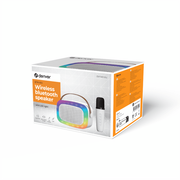 Denver BTM-610 RGB BT Speaker with Mic