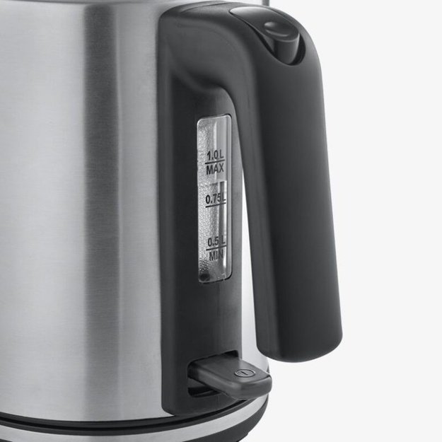 Severin WK 3489 electric kettle 1 L 2400 W Black, Silver