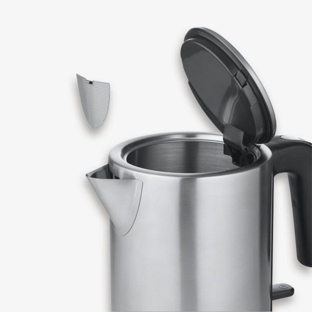 Severin WK 3489 electric kettle 1 L 2400 W Black, Silver