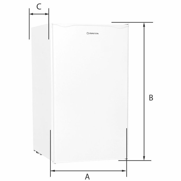 Manta MM520PW Fridge 91L White