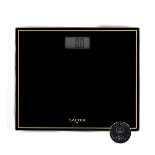 Salter 9207 BGHCFEU12  Compact Electronic Bathroom Scale, Black