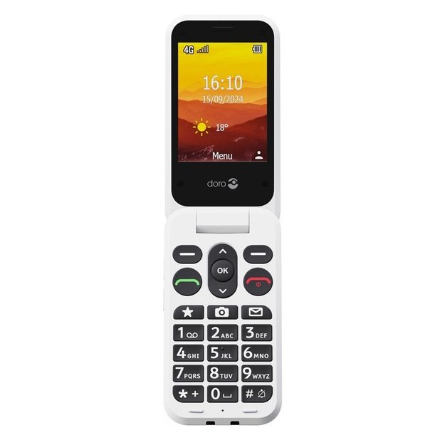 Doro Leva L20 7.11 cm (2.8 ) 132 g Red, White Feature phone
