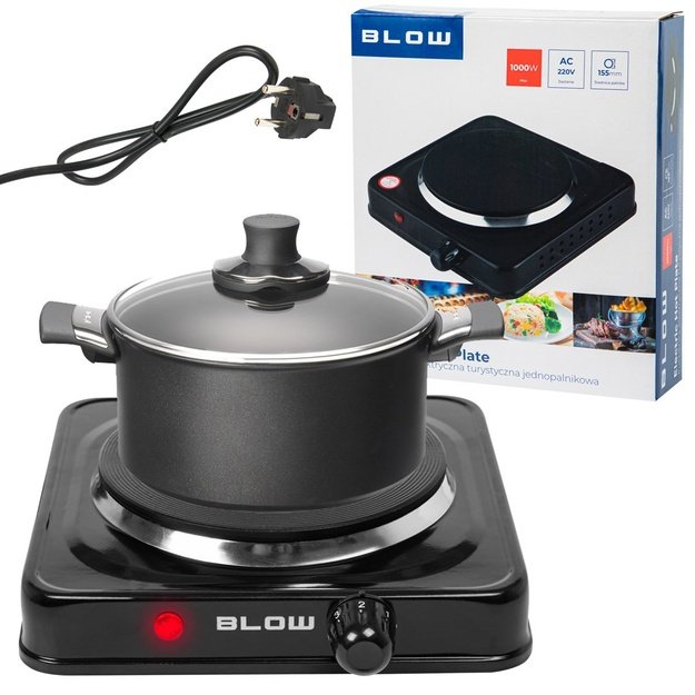 Single-burner adjustable electric cooker BLOW 1000W