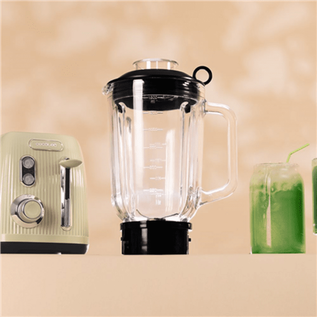 Cecotec Blender | Power Black Titanium RetroGreen | Tabletop | 1200 W | Jar capacity 1.5 L | Jar material Glass | Green
