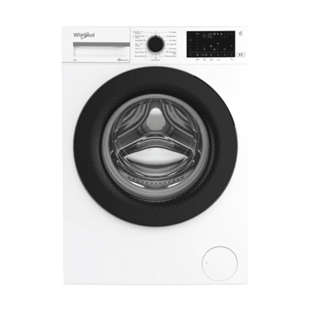 Washing machine | WAM 97WB EE | Whirlpool Energy efficiency class A | Front loading | Washing capacity 9 kg | 1400 RPM | Depth 5