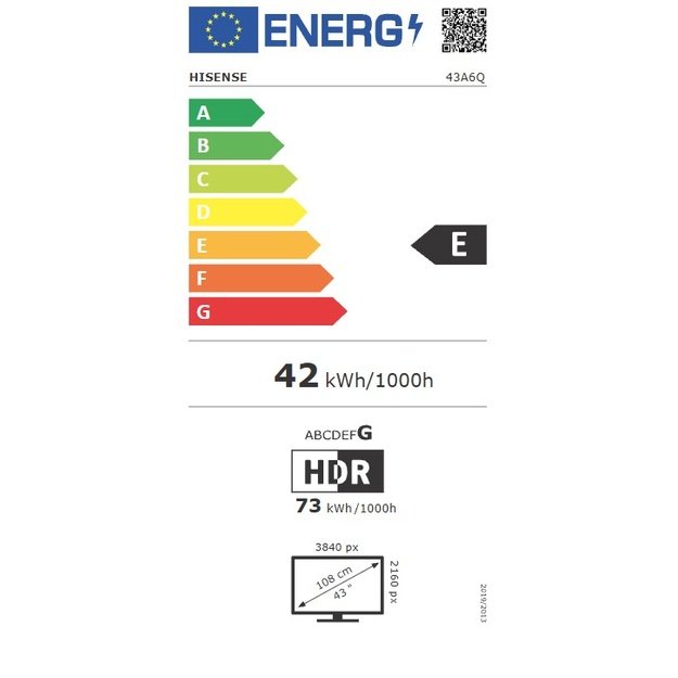 LED Televizorius Hisense 43A6Q