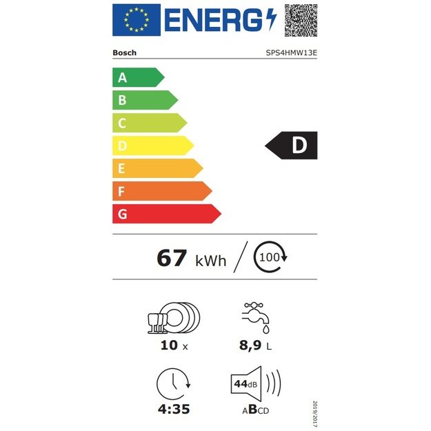 Indaplovė Bosch SPS4HMW13E