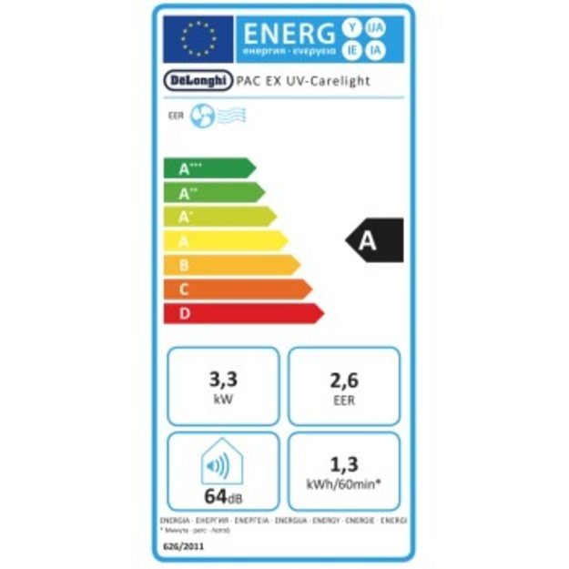 Kondicionierius Delonghi PAC EX UV-Carelight