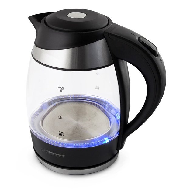 Kettle electric Esperanza Gullfoss EKK009 (2200W 1.8l, transparent color)