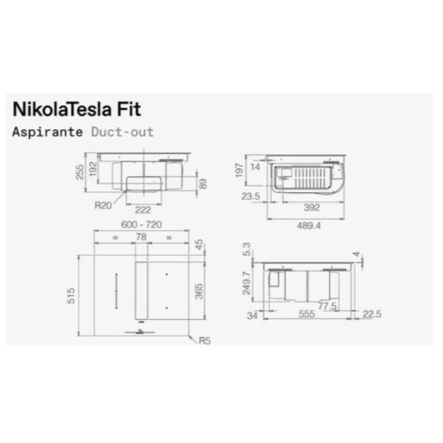 ELICA NIKOLATESLA FIT RAW BR/A/72, PRF02025