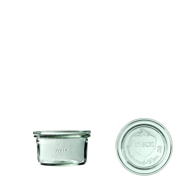 Jar, 165 ml, with lid, Mini-Sturz, 12 pcs