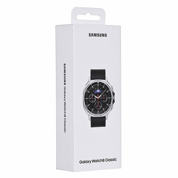 Samsung Galaxy Watch 8 Classic 3.3 cm (1.3 ) AMOLED 46 mm Digital 438 x 438 pixels Touchscreen 4G Silver Wi-Fi GPS (satellite)
