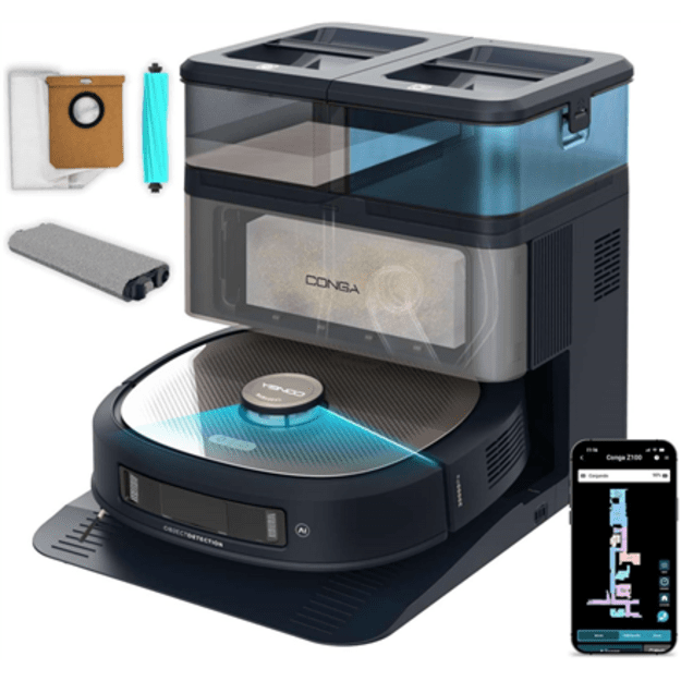Cecotec Robotic Vacuum Cleaner | Conga Z100 | Operating time (max) 320 min | Wet&Dry | 5200 mAh | Dust capacity 3 L | Black | 20