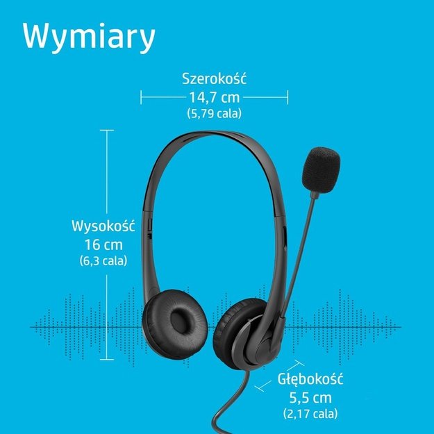 HP Stereo USB Headset G2 Wired Head-band Office/Call center Black