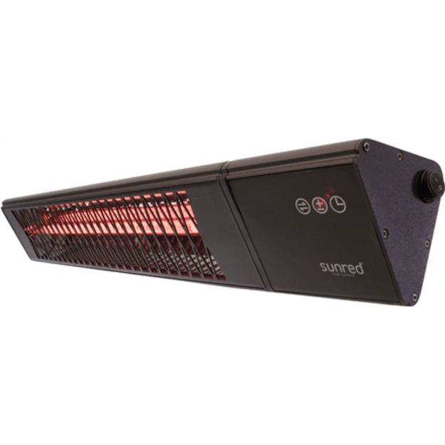 SUNRED | Heater | PRO25W-SMART, Triangle Dark Smart Wall | Infrared | 2500 W | Black | IP55