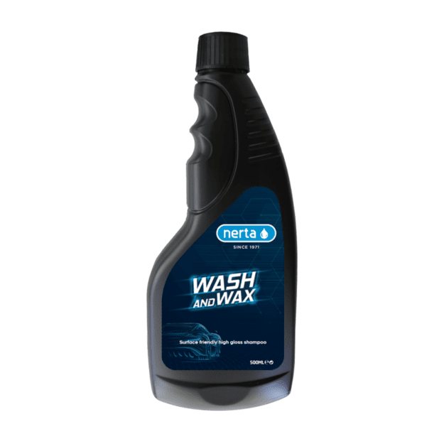 Automobilio plovimo &scaron;ampūnas su va&scaron;ku NERTA Wash&amp Wax 500ml