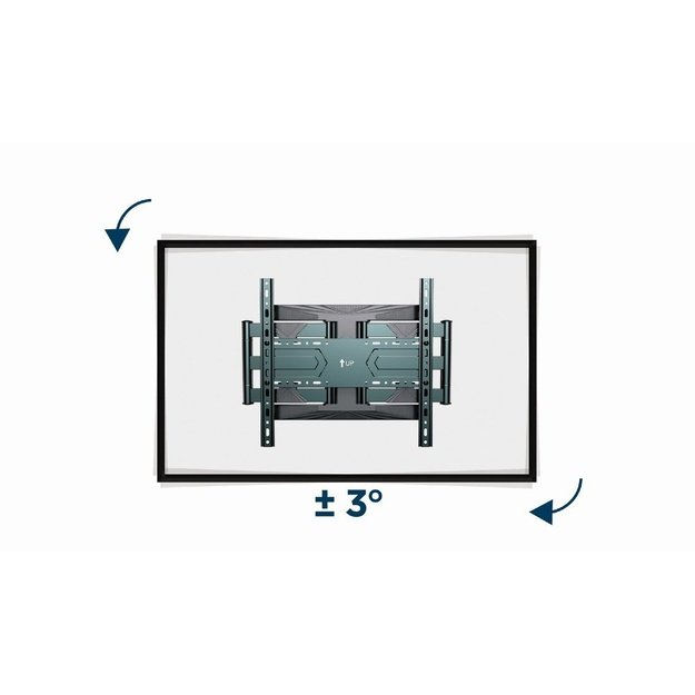 Gembird WM-80ST-01 Full-motion TV wall mount, 40&rdquo;-80&rdquo; (50 kg)