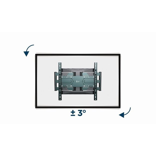 Gembird WM-80ST-01 Full-motion TV wall mount, 40&rdquo;-80&rdquo; (50 kg)